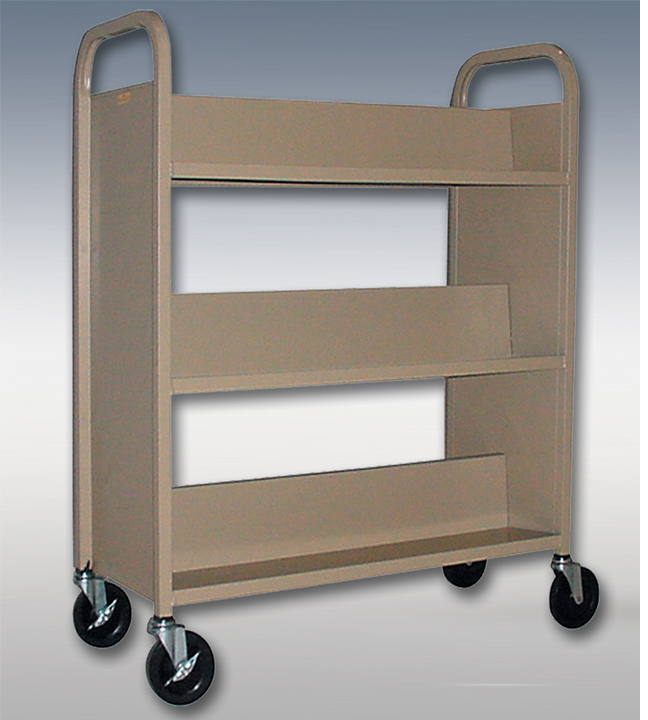 083005 Sloping Shelf Mobile Cart 43.5"L x 16"W x 31"H